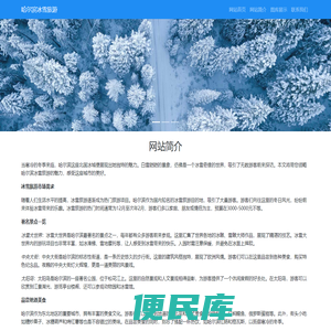 哈尔滨冰雪旅游冬季旅游景点打卡地景区美食
