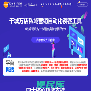 聚优惠VIP商城・千城万店异业联盟吃喝玩乐购一卡通