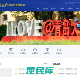 青岛大学本科招生信息网