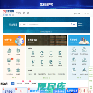 万方数据知识服务平台