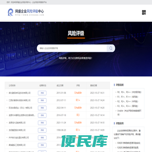 网盛企业风险评级中心