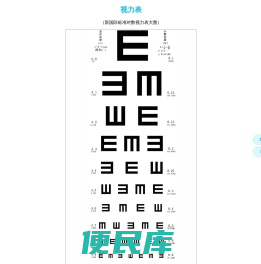 视力表大图