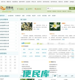 【花粉丝】花卉查询网――专业的花卉知识大全网站