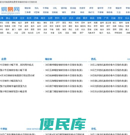 钢材价格今日报价表