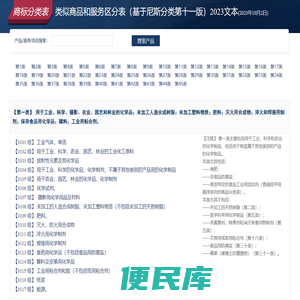 商标分类2023版